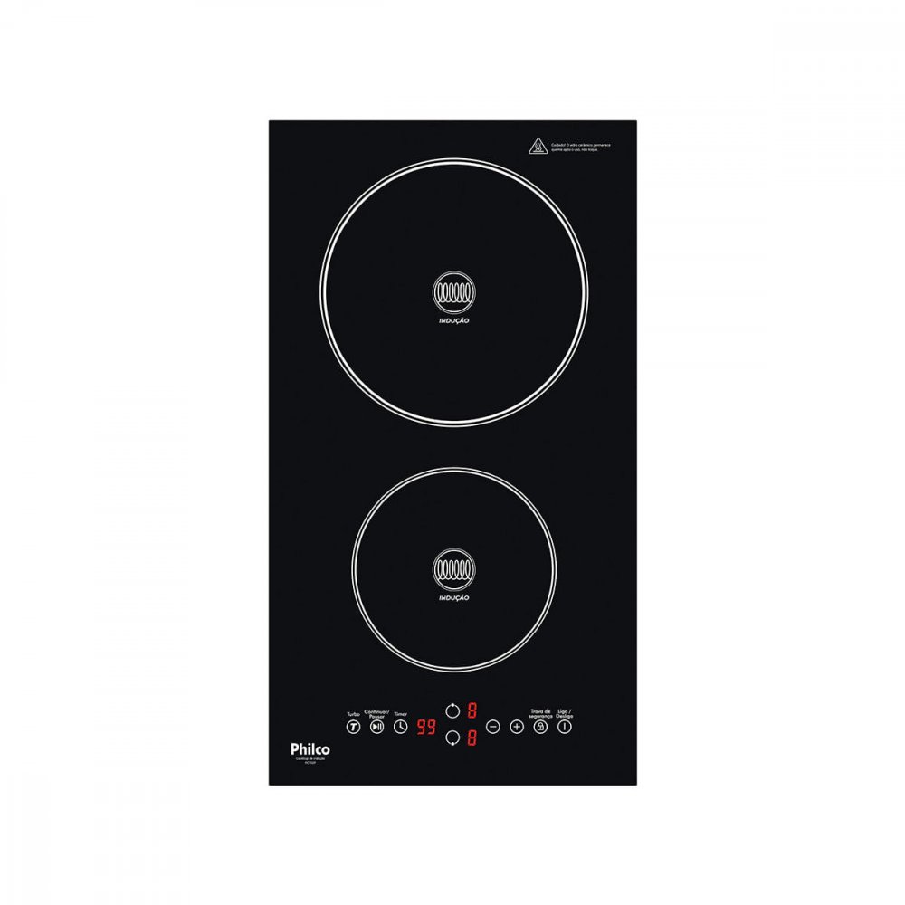 Cooktop 2 Bocas Philco de Indução PCT02P